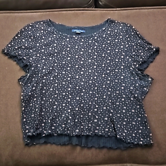 American Eagle Floral Cropped Top - Picture 1 of 9